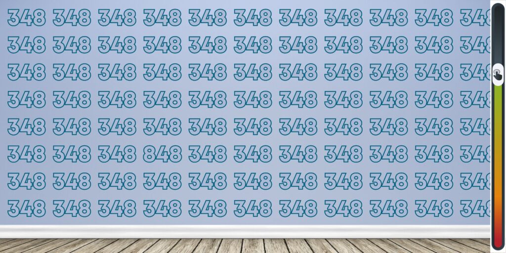 Gioco di osservazione: Metti alla prova la tua acuità visiva con un intrigante test! Trova l'intruso nascosto nel numero 348 in meno di 10 secondi !