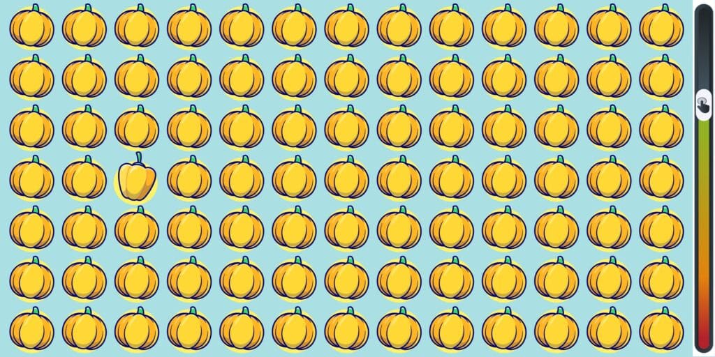 Sfida visiva : riesci a trovare l'elemento nascosto tra le zucche vivaci in meno di 15 secondi? Metti alla prova la tua acuità visiva e scopri se hai l'occhio di un vero detective!